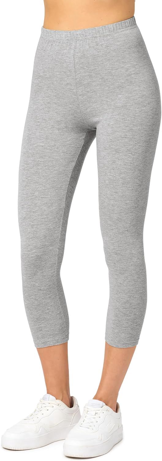 Merry Style Leggings Femme 3/4 Pantalon Capri en Coton XS à 4XL MS10-199