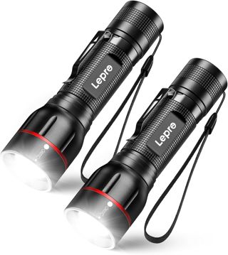 Lepro Lampe Torche 300lm Zoomable 5 Modes D’éclairage, Lot de 2