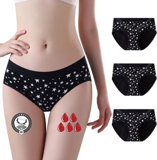 Culotte Menstruelle en Coton Fille pour Stretch Slip Ceinture de Sport sous-vêtement Ado 8 à 18 Lot de 3 (3 Pack, 14-16 Ans)