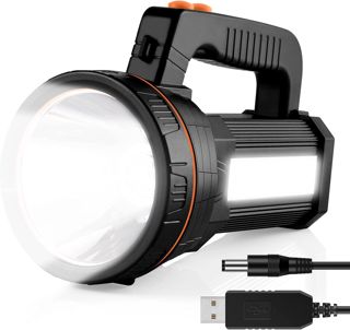 AF-WAN Lampe Torche LED Rechargeable Portable Ultra Lumineuse 9000 mAh 7000 lumens, Lampe Camping Projecteur Portable, Lampe de Poche Rechargeable pour Randonnée Camping
