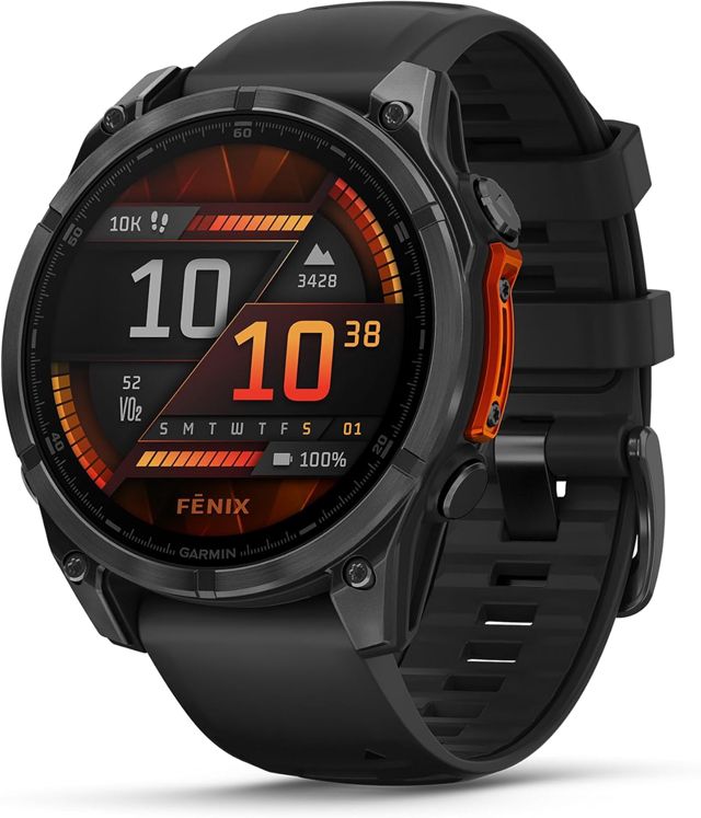 Garmin fēnix E, Montre GPS Multisports AMOLED, Acier Gray/Noir, 47mm