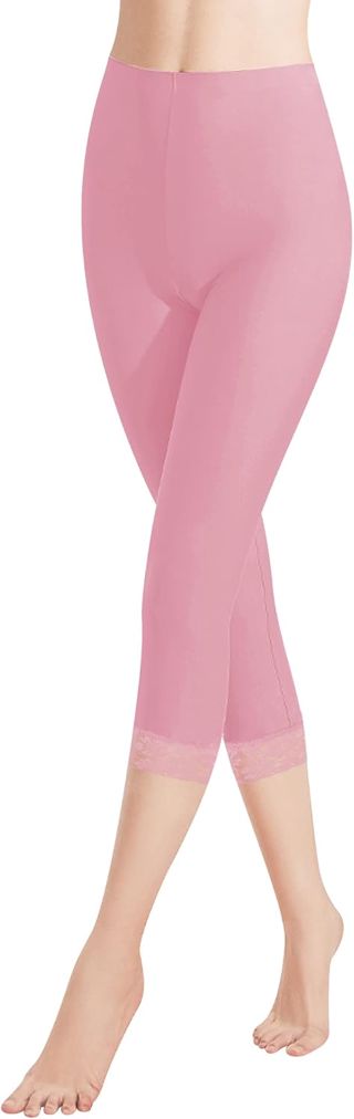 Libella Legging 3/4 Femmes Pantalon de Sport Taille Haute Legging Femme avec Dentelle en Coton Leggings pour Femmes 7/8 Femme Leggings Pantalon Capri Yoga Fitness Pantalon S-XXL