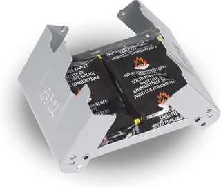 Esbit Réchaud de poche avec pare-vent – Réchaud avec combustible sec Esbit 2 x 27 g – Réchaud de camping