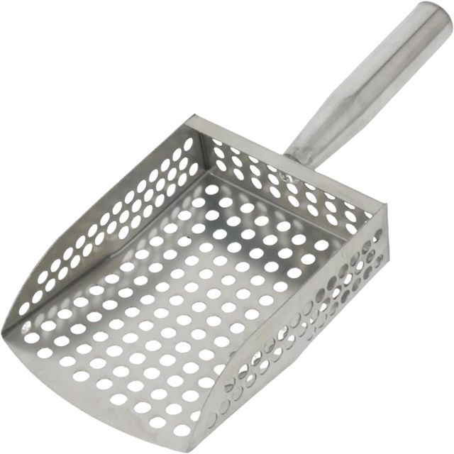 Râteau de plage robuste en acier inoxydable avec râteau à puces pour la recherche de métaux, pierres lors de la promenade sur la plage, outil de sable pour chasseurs de trésors, outil de jardin