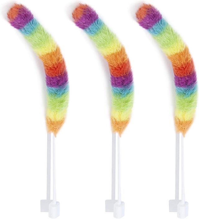 Jouet Interactif pour Chats d'Intérieur, [Nouvelle Version Améliorée] Jouet Rechargeable pour Chaton à Activation Tactile avec Jeu de Cache-Cache et Élément Virevoltant