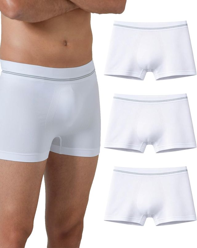 Risalti Boxer Homme en Microfibre 3 Pcs - Calecon Homme, Caleçon Homme Plus Respirant Que Le Calecon Homme Coton Extensible, sous Vetement Homme, Caleçons Homme sans Couture - Made in Italy