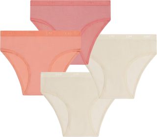 DIM Fille – Culottes Les Pockets Ecodim Coton x4 | Ultra Douces & Stretch | Motifs Amusants | Confort Quotidien