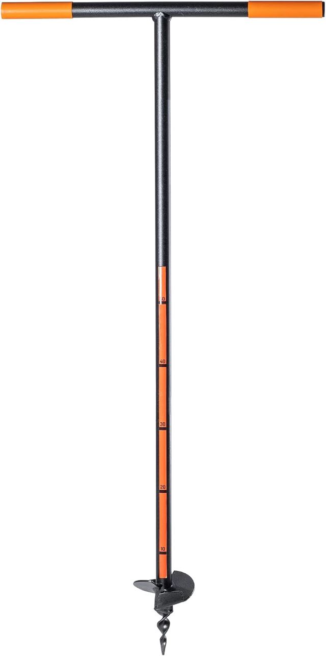 KADAX Foret hélicoïdal pour jardin, foret à bulbe, foret à oignon, foret à poteau, foret à oignon, foret de poteau (200 mm)
