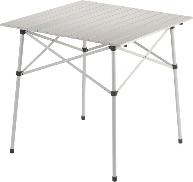 Coleman Table Pliante d'extérieur en Aluminium Robuste avec Design à Clipser, 4 Places et Sac de Transport Inclus, idéale pour Le Camping, Le hayon, Le Barbecue, la Chasse, Les Repas en Plein air et