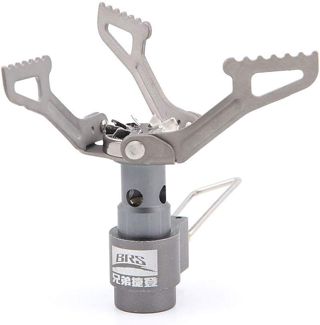 BRS 26g Poêle Ultra-Léger BRS-3000T Titane En Alliage Poêle À Camping Poêles À Gaz Cuisinière En Plein Air Poêle À Gaz Poêle À Gaz Miniature Portable Pique-Nique