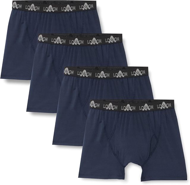FM London (4er-Pack) Hipster Boxershorts für Herren | Superweich, strapazierfähig, Bequeme Passform