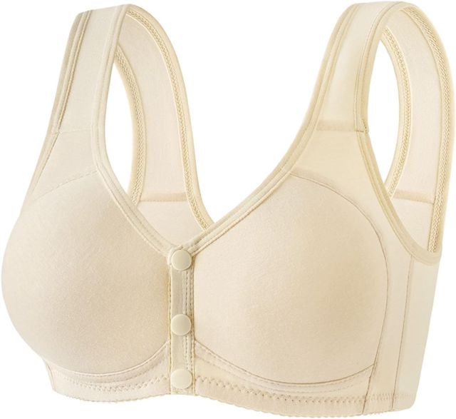 Soutien Gorge sans Armature Bralette Dos-Nu Dim Generous avec Push Up Rembourré Sport Dos Nu Invisible Bretelle Transparente