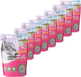 Tranquille - Litière pour Chat Silice Cristaux Fins + Charbon Actif – Ultra Absorbante & Anti-Odeur – Lot de 4 x 3,70L – Litière Hygiénique sans Poussière – Confort Chat & Fraîcheur Intérieure