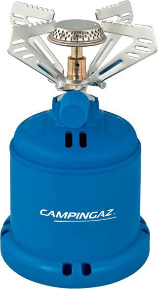 Campingaz 206 S Réchaud de camping, réchaud à gaz 1 brûleur pour le camping, les festivals ou les randonnées, Bleu