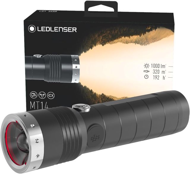 Ledlenser MT10 Lampe torche rechargeable, 1000lm, 180 Beam portée, IP54