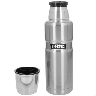 THERMOS Stainless King 4003.248.047 Bouteille isotherme en acier inoxydable avec bouchon à visser 0,47 l