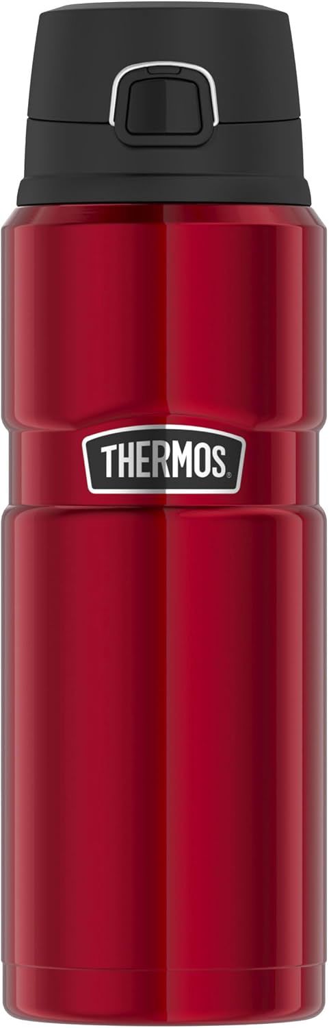Thermos Stainless King Bottle Bouteille d'eau Isotherme en Acier Inoxydable 0,70 l avec Safe Flow Lid, Bouteille d'eau pour thé, Chaude 15 h / 24 h Froide, Passe au Lave-Vaisselle, sans BPA