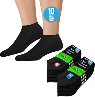 SOXCO Chaussettes Basses Homme Socquettes Courtes Femme - Lot de 10 Paires