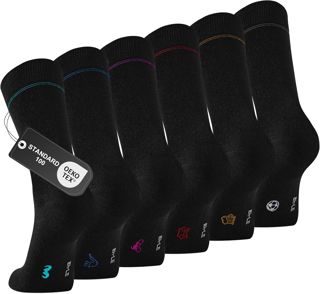 Lot de 6 Paires de Chaussettes Pour Homme D'affaires en Coton Respirant Sans Coutures Pressantes Avec Boîte Cadeau, Chaussettes Pour Les Jours et Les Loisirs, Cadeaux Pour Homme