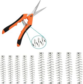 10pcs ressort de remplacement, ressort de remplacement pour ciseaux de jardin, pour accessoires de ciseaux à fleurs, pièces de rechange pour outils de jardin, ciseaux de rechange (4cm / 4.8cm)