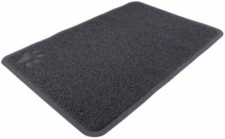 TRIXIE Tapis pour bac à litière pour chat – Anthracite – 40 × 60 cm