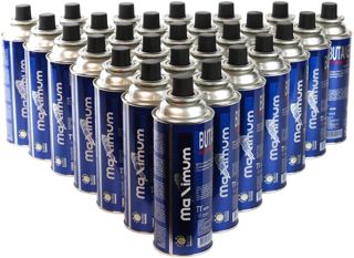 Markenlos Lot de 28 cartouches de gaz butane, 227 g, MFS 1A, pour réchaud à gaz, chauffage au gaz, brûleur à gaz, bec Bunsen