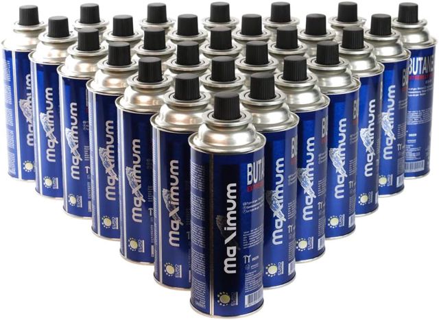 Markenlos Lot de 28 cartouches de gaz butane, 227 g, MFS 1A, pour réchaud à gaz, chauffage au gaz, brûleur à gaz, bec Bunsen