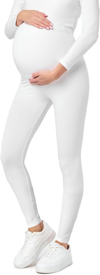 Be Mammy Legging Grossesse Femme Long Legging Maternité Confortable et Doux pour la Peau BE20-230