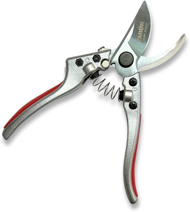 TABOR TOOLS S834E Sécateur, Ciseaux de Jardin Professionnels, Ciseaux d'élagage, revêtement chromé