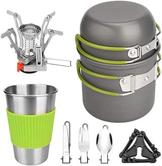 Draussen Picknick-Kochgeschirr-Set de 1 à 2 Personnes, Camping, randonnée, Troupeau de können Kombination tragbar Feld Geschirr