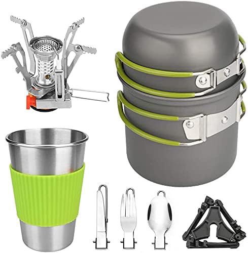 Draussen Picknick-Kochgeschirr-Set de 1 à 2 Personnes, Camping, randonnée, Troupeau de können Kombination tragbar Feld Geschirr