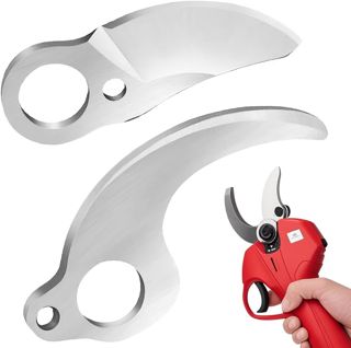 2 Pièces Lames de Rechange pour Sécateur Électrique, Lame Fixe et Lame Mobile, 28mm, 1 Paire