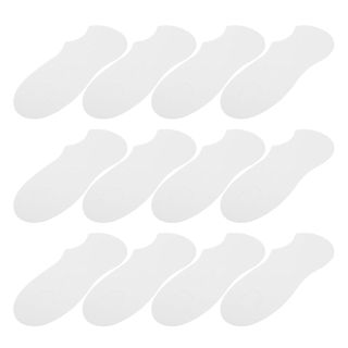 TEHAUX 50 Pièces Cartes de Présentation de Chaussettes Homme en Papier Blanc, Formes de Chaussures Basse Coupe Épaissies, pour Chaussettes Habillées, Présentation en Magasin