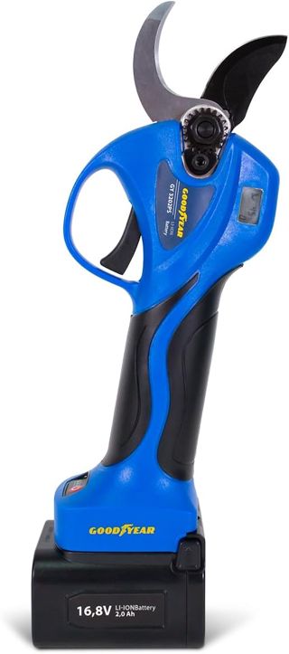 Goodyear – Cisaille à Gazon Électrique 2-en-1 Sans Fil, Taille-Herbe et Sécateur pour Arbustes, Cisailles de Jardin à Batterie 3.6V LI-ION, Outil Léger et Ergonomique 1100 RPM