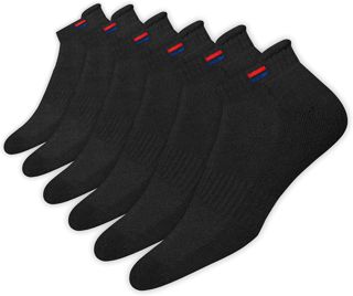 NAVYSPORT 6 Paires Socquettes Homme Femme 35-38 39-42 43-46 en Coton | Chaussettes de Sport Basses Running | DRI-WIK Contrôle de l’Humidité | Semelle Coussinée | Talon & Pointe Renforcés