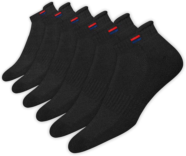 NAVYSPORT 6 Paires Socquettes Homme Femme 35-38 39-42 43-46 en Coton | Chaussettes de Sport Basses Running | DRI-WIK Contrôle de l’Humidité | Semelle Coussinée | Talon & Pointe Renforcés