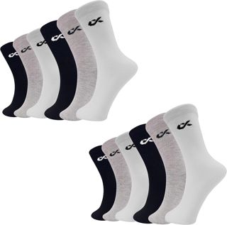 XJARVIS Texas Chaussettes de qualité supérieure pour homme en coton peigné uni Taille unique