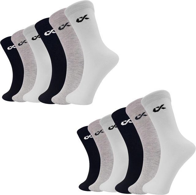 XJARVIS Texas Chaussettes de qualité supérieure pour homme en coton peigné uni Taille unique