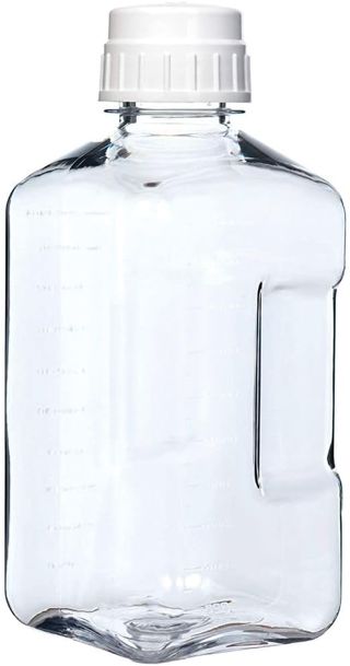 Nalgene Sustain Tritan Bouteille de culture sans BPA fabriquée avec un matériau dérivé de 50% de déchets plastiques, 1,8 l, transparent