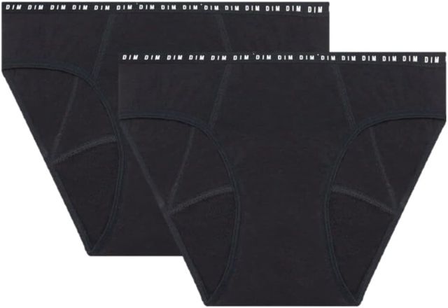 Dim Culotte Femme Menstruelle Coton Bio Flux Abondant Dim Protect x2