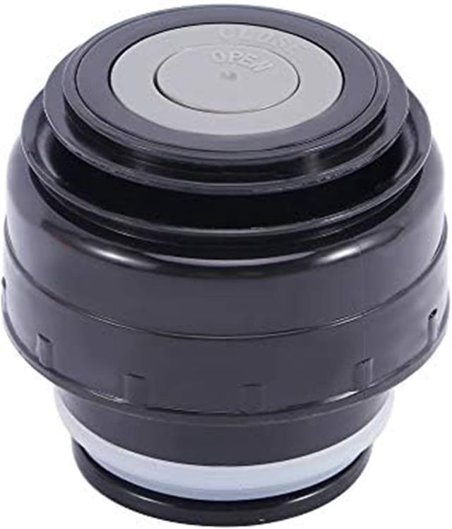 Bouteille isotherme de voyage - Couvercle universel - Pour l'extérieur - 4,5 cm - Noir et blanc