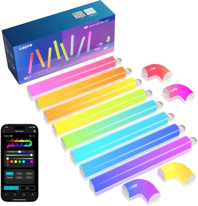 Lepro WL1 IA Applique Murale RGB 6pcs