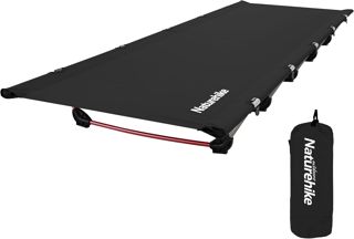 Naturehike Lit de Camp Pliable,Ultra Léger Compact Portable Solide et Durable Sac de Transport pour Randonnée,Voyage,Pêche,Matelas Gonflable,Charge Maximal 150kg pour Adultes