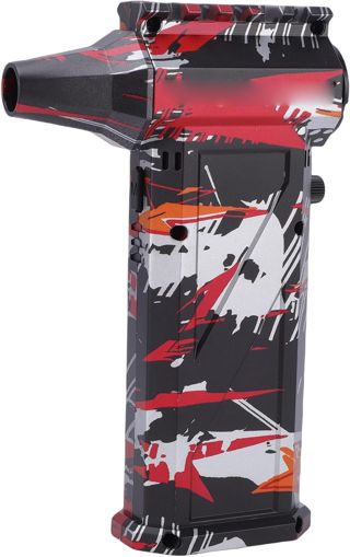 Luocute Dépoussiéreur à Air comprimé, 180 000 Tr/min, Débit D'air de 58 M/s, Batterie de 8 000 MAh, Régulation de Vitesse en Continu, avec 2 Buses et Têtes de Brosse, pour le Nettoyage