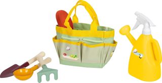 Small Foot Sac de Jardinage avec Outils de Jardinage « Tiny Garden », en Bois et en métal, dès 3 Ans, 12664