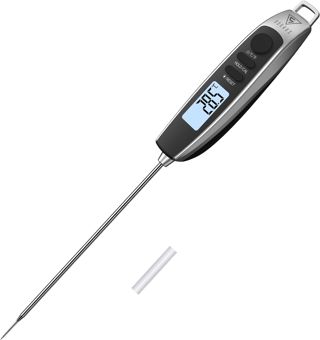 DOQAUS Thermometre Cuisine à Lecture Instantanée 3s, Sonde Longue (Argent)