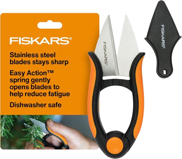 Fiskars Garden 310020-1001 310020 Herb Snip, 5", Black