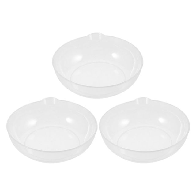 3 Pièces Plateau de Pesée des Aliments Cuisine, Plastique Blanc