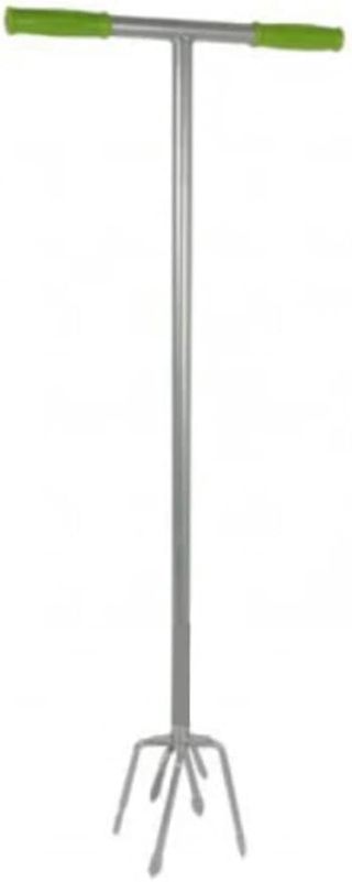 Griffe de Jardin – Griffe Jarin Poignée Ergonomique – Griffe de Jardin Rotative Cultiver - Outillage de Jardin pour Mauvaises Herbes - 96 x 38 cm – Acier Robuste - Vert/Argent