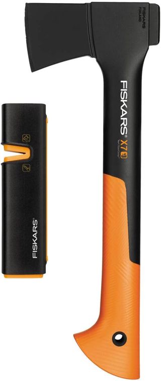 Fiskars Kit d'aiguisage Universel X7-XS avec axe et aiguiseur à Couteaux
